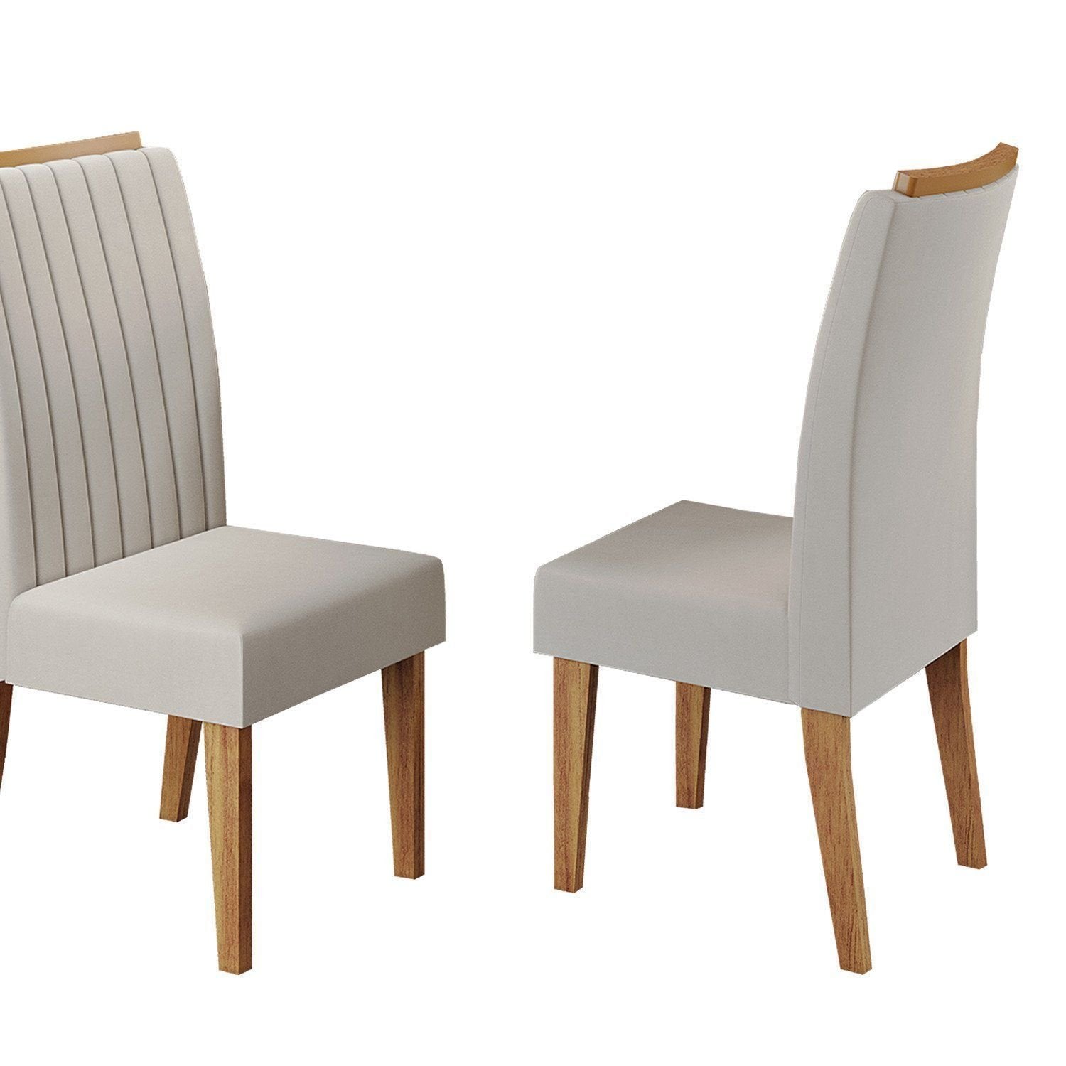 Conjunto Canto Alemão Baú com Mesa Retangular 120x80cm Tampo Vidro e 2 Cadeiras Yescasa