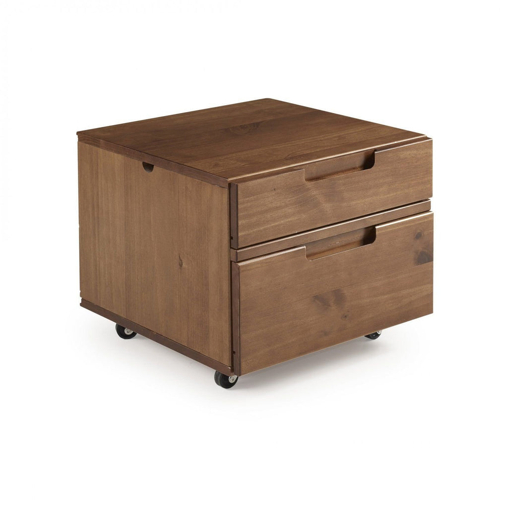 Cama Casal Multifuncional Madeira Maciça Irara CabeCasa MadeiraOriginals Marrom/Caramelo