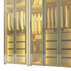 Guarda-Roupa Modulado Reflecta Innova 8 Portas 341,4cm x 240cm Mod 012 100% MDF Bege/Off White
