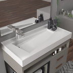Conjunto Gabinete para Banheiro com Espelheira New 80 Belizze 80cm Bege/Nude