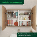 Espelheira para Banheiro Tereza Cristina Fabribam 70cm Catedral