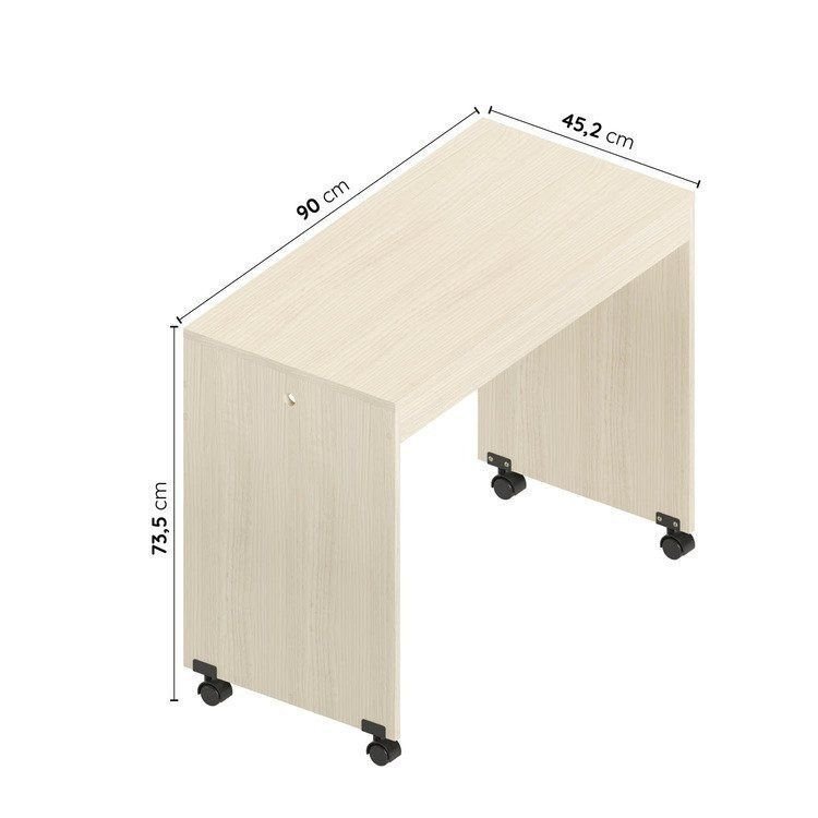 Quarto Infantil Completo Cama Elevada com Cômoda Escrivaninha Armário Artsy e Guarda-Roupa 4 Portas Curió Casatema MadeiraOriginals Natural