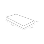 Colchão Solteiro Ortobom Espuma D33 Light 88x188x14cm Branco/Cinza