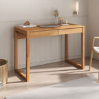 Mesa Escrivaninha Madeira Maciça Noah 2 Gavetas 110cm Idimex