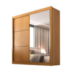 Guarda-Roupa Casal 2 Portas 6 Gavetas Coliseu D Doro 100% MDF Cinamomo/Off White