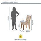 Conjunto Sala de Jantar Mesa Redonda Tampo MDF com 4 Cadeiras Barcelona Yescasa