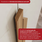 Guarda-Roupa Casal 6 Portas 6 Gavetas Andréas Henn Off White/Nature