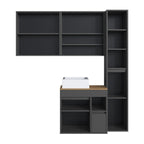 Conjunto para Banheiro Modulado 4 Peças Gabinete Suspenso com Cuba Bangladesh Art in Móveis 148cm Arenas