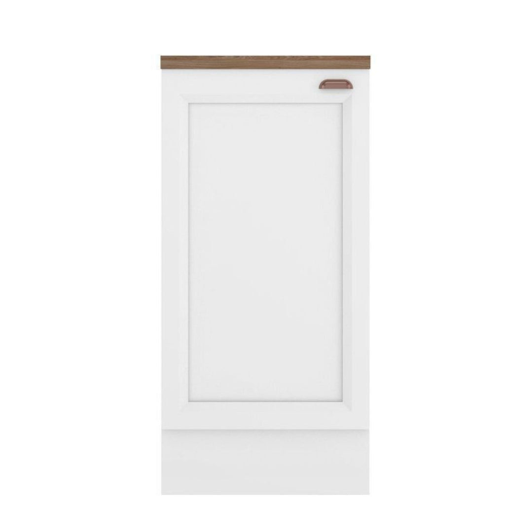 Cozinha Completa Modulada 10 Peças 17 Portas 2 Gavetas com Torre Quente Unna Yescasa Branco/Espresso