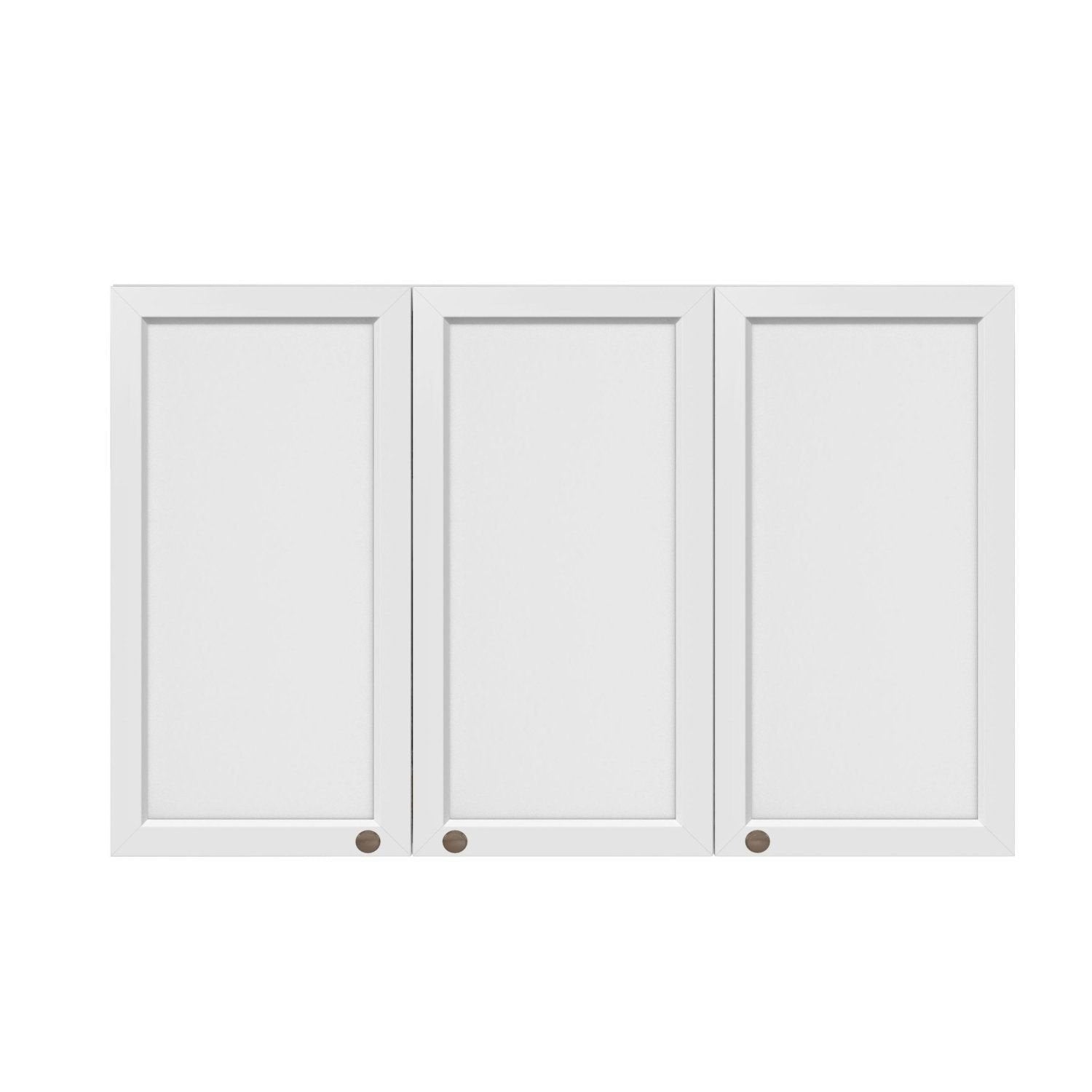 Armário Aéreo 3 Portas 120cm Unna Yescasa Branco