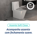 Vaso Sanitário Monobloco Cerâmica Diamante Tubrax Branco VAB0005