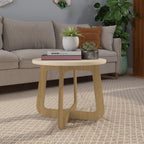 Conjunto Sala de Estar Lotus Rack e Mesa de Centro MDF Carvalho/Off White Espresso Móveis
