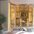 Guarda-Roupa Modulado Reflecta Innova 260cm x 240cm Mod 002 100% MDF Gelius Móveis Off White