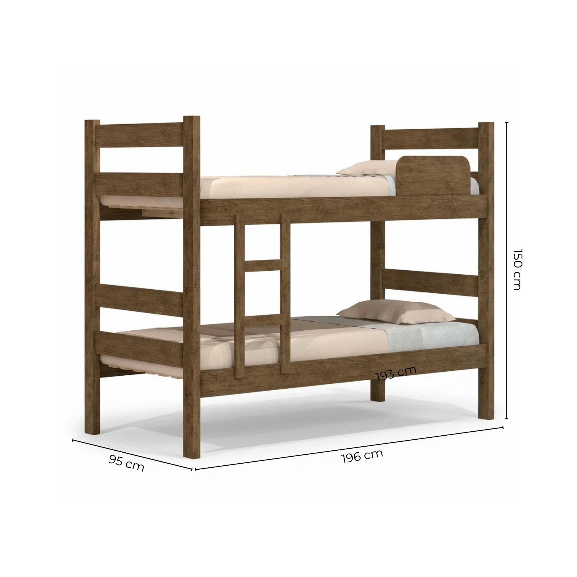 Beliche Solteiro Prisma Plus MDF Amadeirado Marrom J&A Móveis