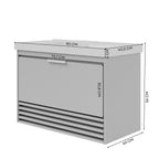 Gabinete para Banheiro Suspenso MGM Móveis Paraty 80cm 1 Porta 1 Gaveta Cuba Freijó