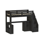 Cama Office Multifuncional Solteiro Adulto Star Plus Casatema MadeiraOriginals Preto