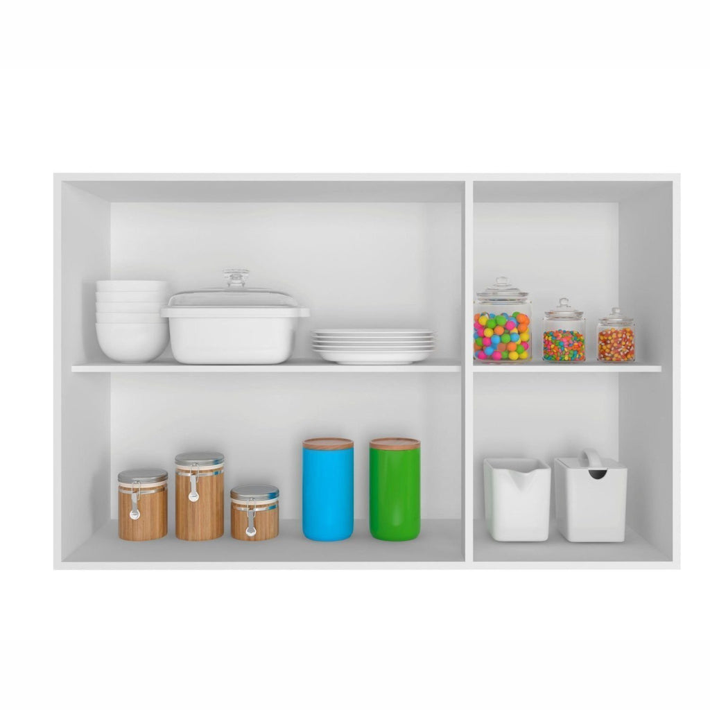 Armário Aéreo 3 Portas 120cm Unna Yescasa Branco