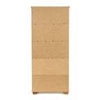 Conjunto Sala de Estar Ananda Rack Estante e Cristaleira Madeira Maciça Off White/Mel CabeCasa MadeiraMadeira