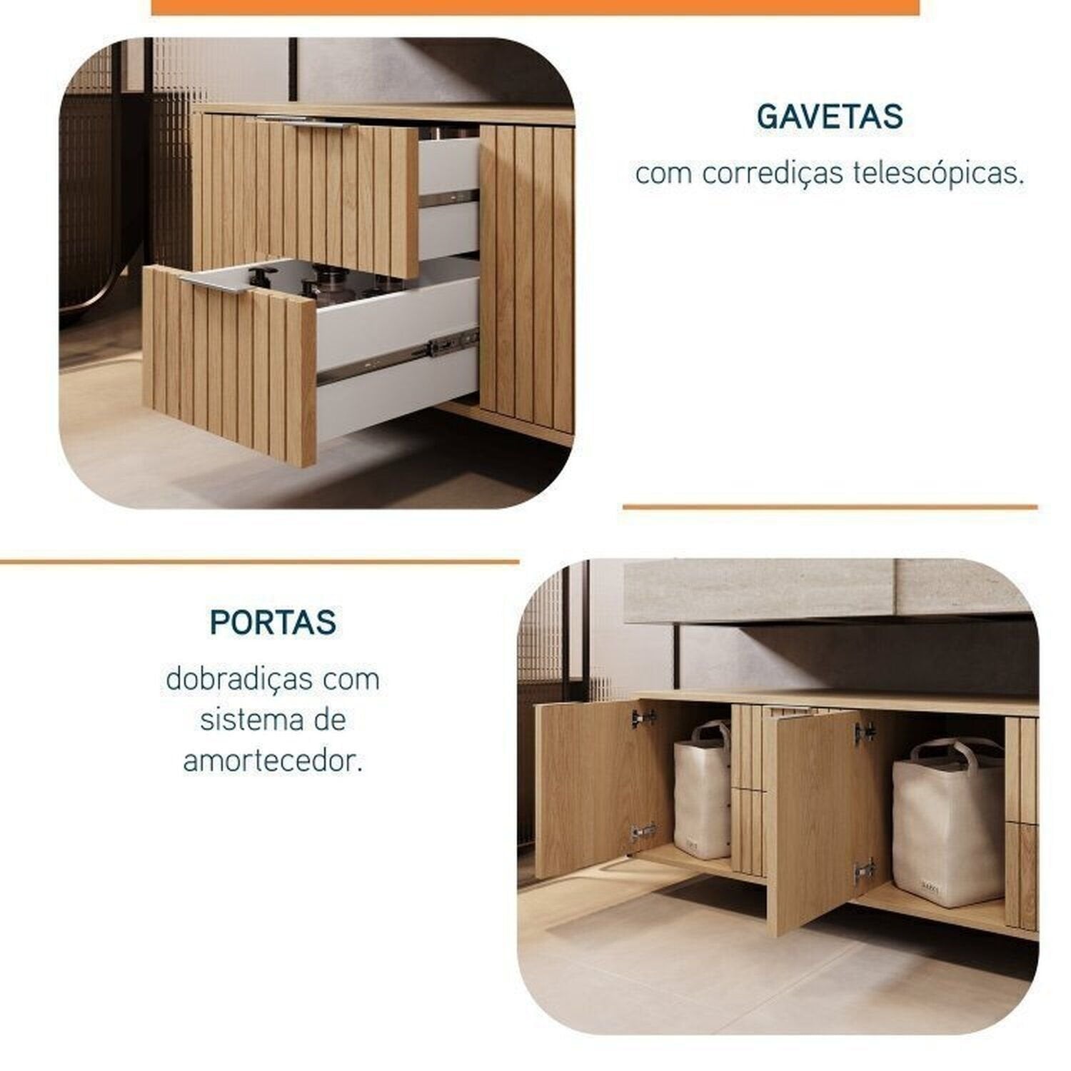 Conjunto para Banheiro Bancada Porcelanato Cuba Apoio Armário Espelho Ripy Bumi 120cm Amarelo/Wood/Travertino