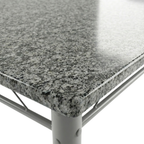 Conjunto Sala de Jantar Mesa Retangular Tampo Granito com 4 Cadeiras Monique Artefamol
