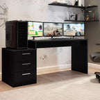 Mesa Gamer Escrivaninha DRX5000 3 Gavetas 178cm Móveis Leão