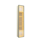 Cristaleira 1 Porta Reflecta com Fita LED e Espelho 100% MDF Luminare Gelius Móveis Bege/Off White