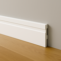 Rodapé Poliestireno 10cm Frisado Branco 2m RM Decor
