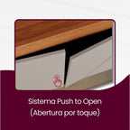 Guarda-Roupa Casal 6 Portas 6 Gavetas Vision Rufato 100% MDF Marrom/Marromle/Off White