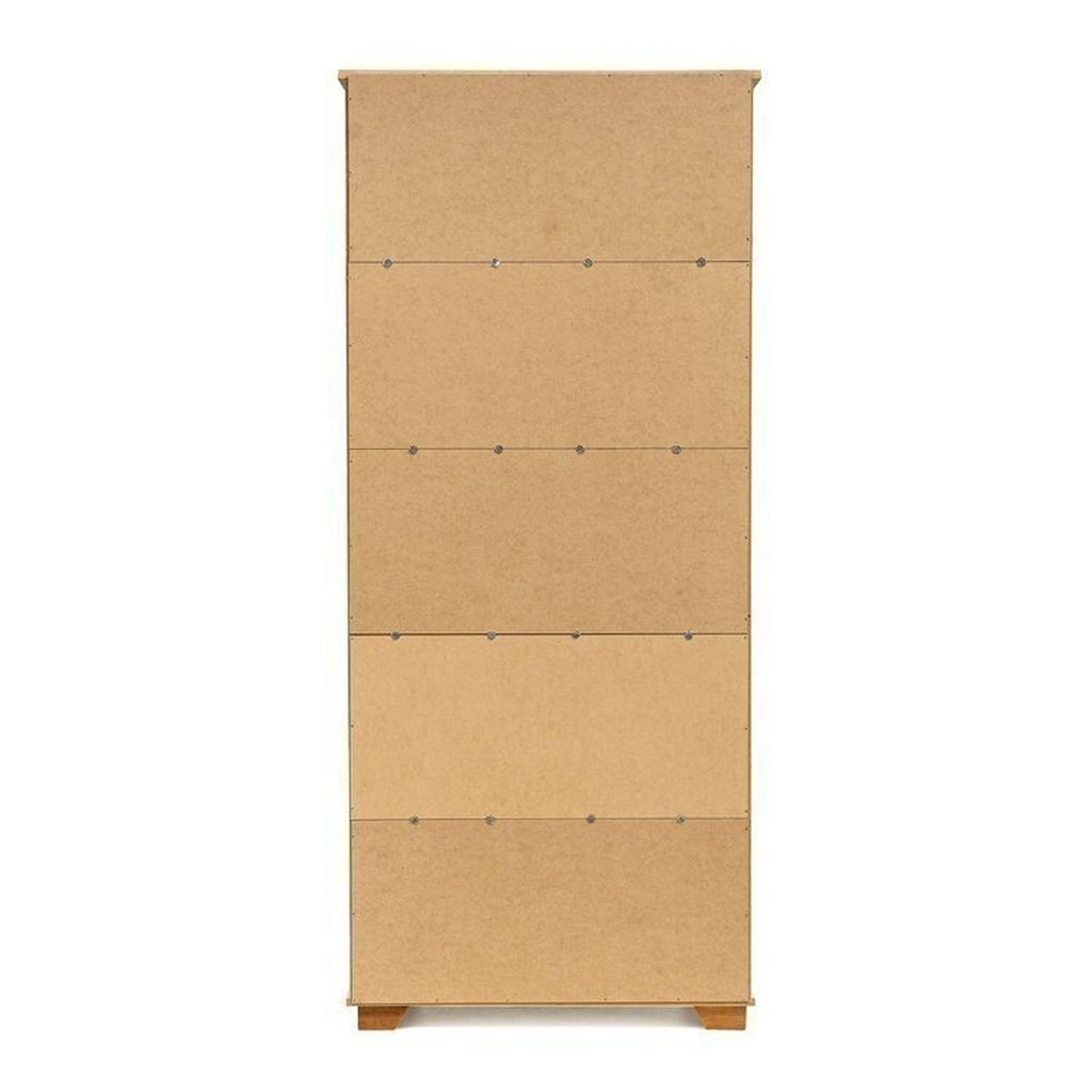 Conjunto Sala de Estar Ananda Rack e Cristaleira Madeira Maciça Off White/Mel CabeCasa MadeiraMadeira