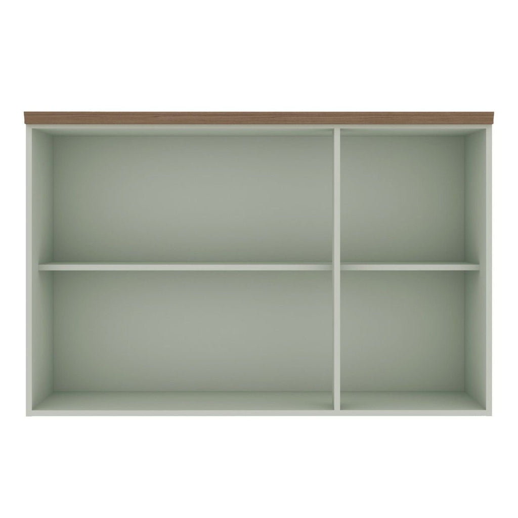 Armário Aéreo para Cozinha 3 Portas Provençal 120cm Genialflex Verde/Mint