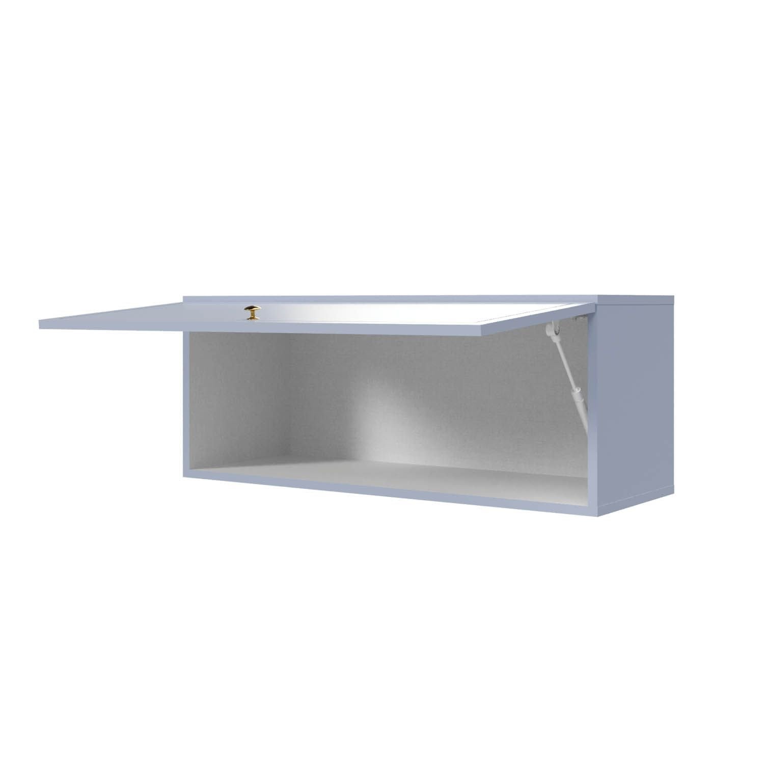 Armário Aéreo 1 Porta Basculante 80cm Marselha CabeCasa MadeiraOriginals Azul/Sereno