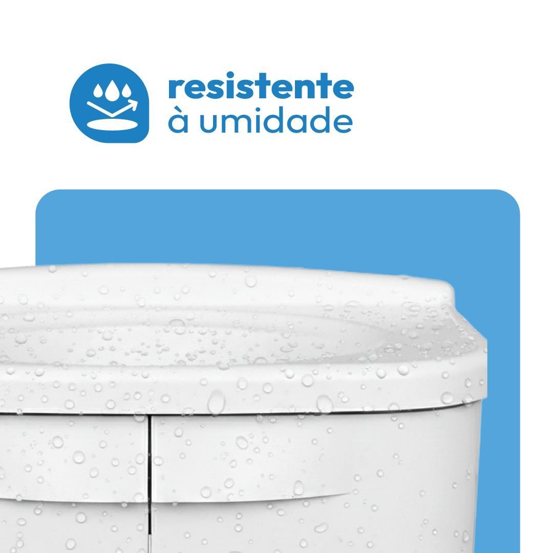 Gabinete para Banheiro em Plástico Astra Fit 45cm com Lavatório Branco