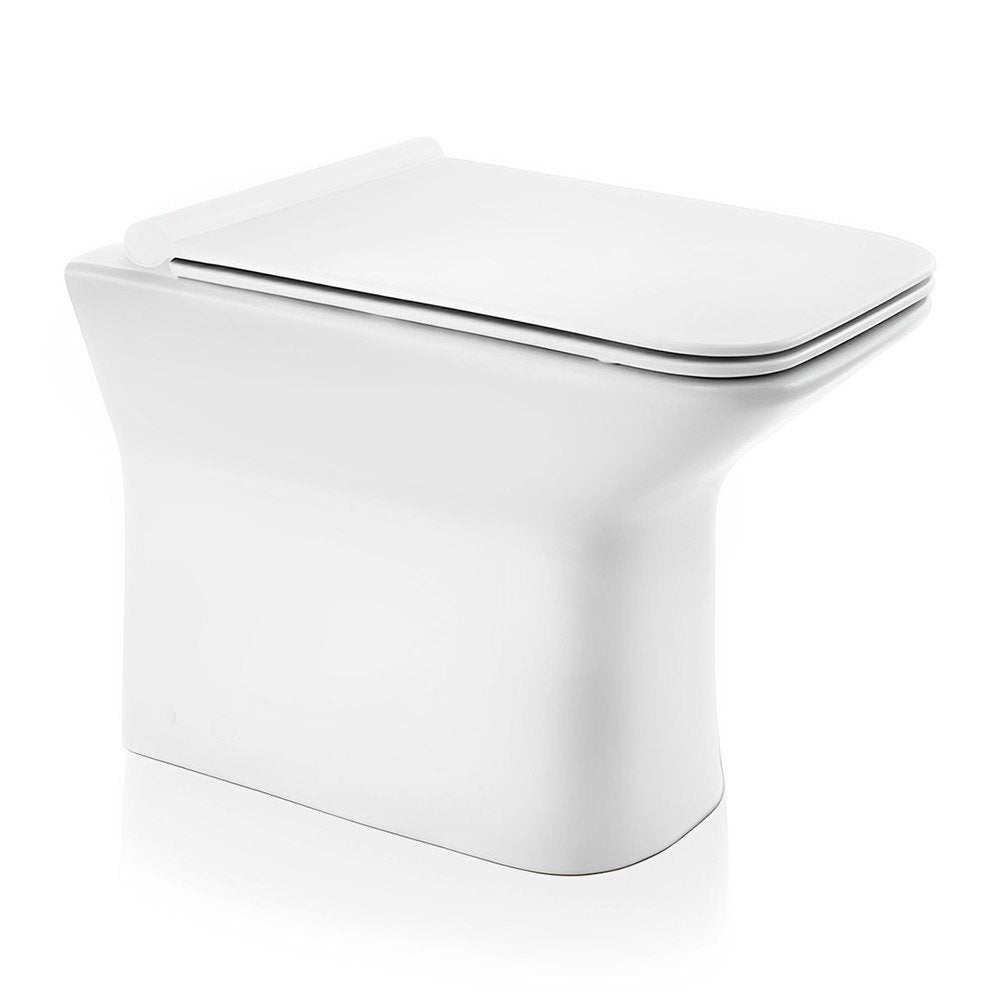 Vaso Sanitário Convencional Quadrado Cerâmica Virentis Tubrax Branco VAB0030-C