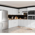 Cozinha Completa Modulada 10 Peças 17 Portas 2 Gavetas com Torre Quente Unna Yescasa Branco/Espresso