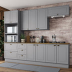 Cozinha Completa Modulada 5 Peças Emily Cinza/Nature Espresso Móveis
