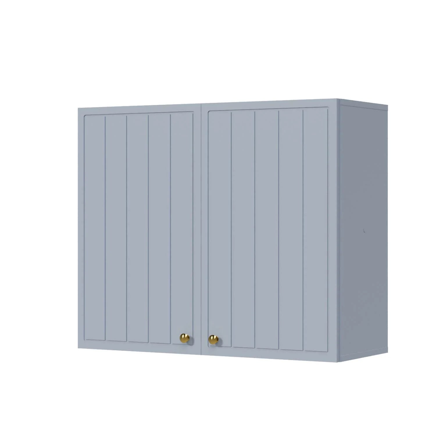 Armário Aéreo 2 Portas 80cm Marselha CabeCasa MadeiraOriginals Azul/Sereno