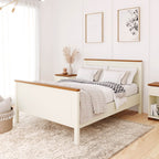 Cama Casal Ananda CabeCasa MadeiraOriginals Branco/Off-White/Mel