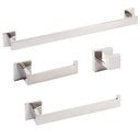 Kit Banheiro Inox Premium 4 Peças Fino Inox