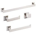Kit Banheiro Inox Premium 4 Peças Fino Inox