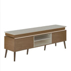 Conjunto Sala de Estar Rack e Cristaleira e Mesa de Centro Murano Marrom Espresso Móveis