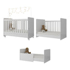 Quarto de Bebê Completo com Colchão, Poltrona de Amamentação e Puff Pimpolho Multimóveis MP4109