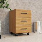 Conjunto Escritório Mesa Escrivaninha em L com Gaveteiro 100% MDF 3 Gavetas 157,5cm Industrial Freijó/Preto Espresso Móveis