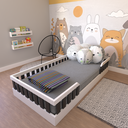 Cama Infantil Montessoriana Solteiro Cori Yescasa Branco
