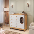 Cômoda de Bebê 120,3cm 1 Porta com Janela e 4 Gavetas Maya Provençal Yescasa Branco/Brilho/Amêndoa