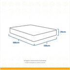 Colchão Casal Molas Ensacadas Ortobom Airtech SuperPocket Antiácaro 138x188x25cm