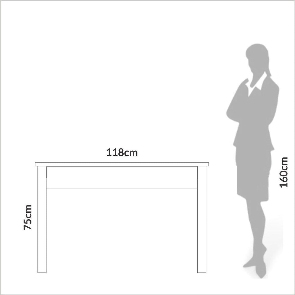 Escrivaninha Mesa Escritório Industrial 100% MDF 118cm F24 Pradel Móveis