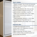 Guarda-Roupa Casal 3 Portas de Correr 6 Gavetas Premium Liv Yescasa MDP Branco