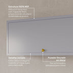 Armário Aéreo 1 Porta Basculante 80cm Marselha CabeCasa MadeiraOriginals Azul/Sereno