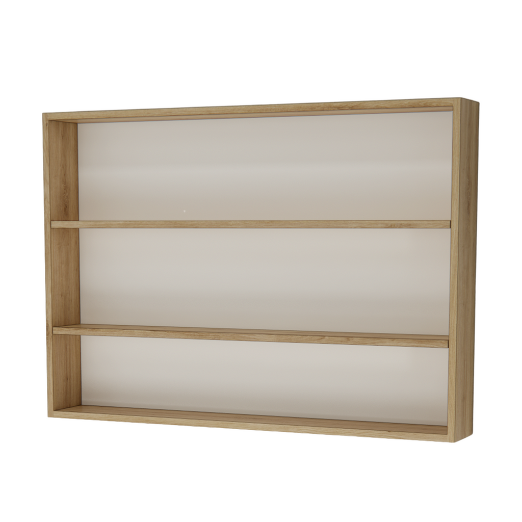Espelheira para Banheiro Estilare Nature 110cm Carvalho Esp4034