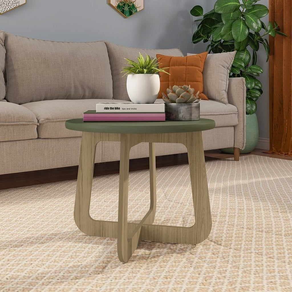 Conjunto Sala de Estar Completa 4 Peças Rack para TV Até 75 Polegadas Mesa Centro Lateral Aparador Carvalho Menta Espresso Móveis